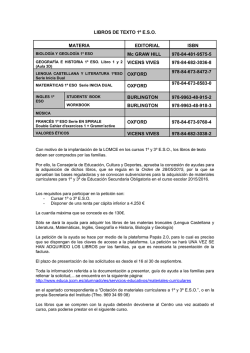 LIBROS DE TEXTO 1516