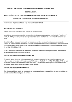 cl&aacute;usula adicional de aumento de porcentaje de pensi&oacute;n de