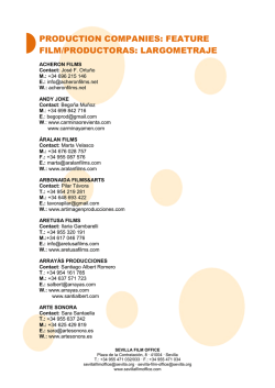 Productoras: Largometraje