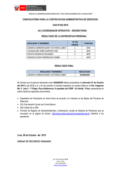 Atendiendo los requisitos especificados en los t&eacute;rminos de