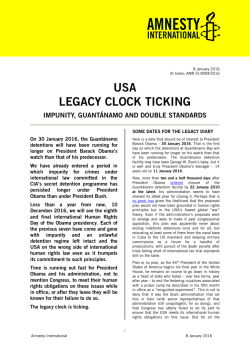 USA LEGACY CLOCK TICKING