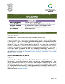 CONSEJO PARA EL NUEVO SISTEMA DE JUSTICIA PENAL EN