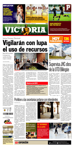 Supervisa JHC obra de la UTD Biling&uuml;e