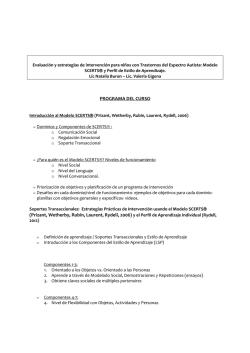 programa scerts Y LSP 2015