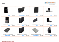 CASE - sysParks ECUADOR