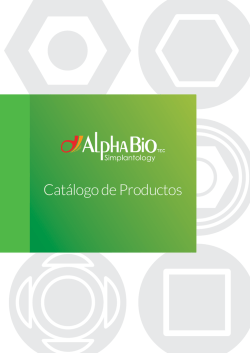 Cat&aacute;logo de Productos - Alpha