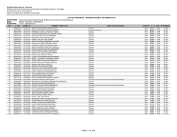 Lista Asignados Universidad Nacional Experimental Polit&Atilde;&copy;cnica