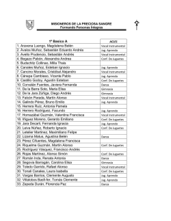 1&ordm; Basico A 1. Aravena Luengo, Magdalena Bel&eacute;n 2. &Aacute;valos Mu&ntilde;oz