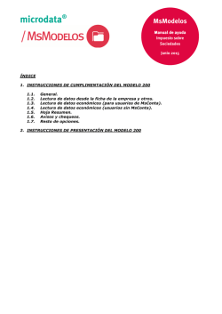 Impuesto sobre Sociedades MsModelos