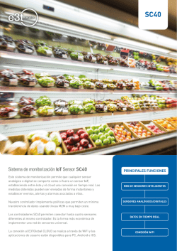 Sistema de monitorizaci&oacute;n IoT Sensor SC40