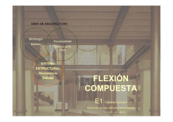 Flexion compuesta, estructuras met&aacute;licas