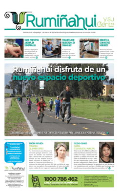 Rumi&ntilde;ahui disfruta de un nuevo espacio deportivo