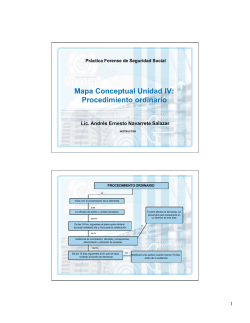 Mapa Conceptual Unidad IV: Procedimiento ordinario