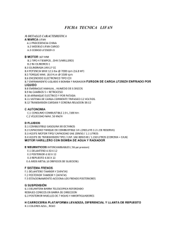 FICHA TECNICA LIFAN