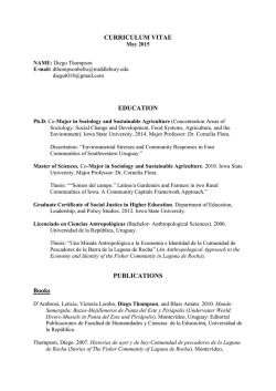 CV May 2015 - Middlebury College