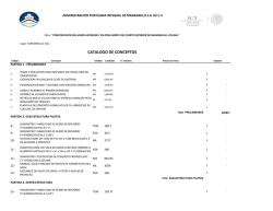 Catalogo de conceptos API-ZLO-01-2015