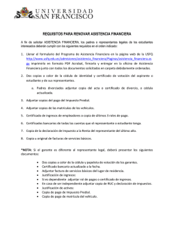 REQUISITOS RENOVACION AF en PDF