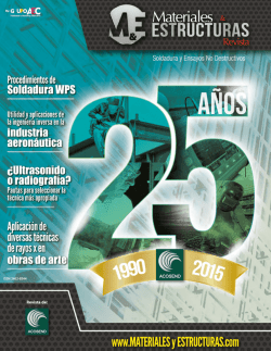ART&Iacute;CULO ESPECIALIZADO - Revista Materiales y Estructuras