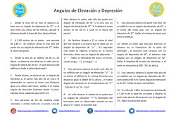 Angulos de Elevaci&oacute;n y Depresi&oacute;n