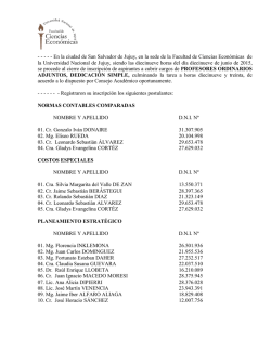 Cierre de inscripci&oacute;n de aspirantes en cubrir cargos de