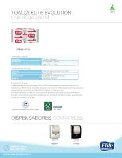 TOALLA ELITE EVOLUTION UNA HOJA 280 M
