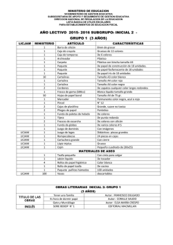 Lista de &uacute;tiles todos los niveles