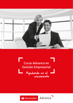 Curso Advance en Gesti&oacute;n Empresarial