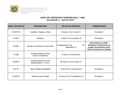 Lista de Contratos Vigentes