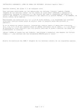 C&Oacute;MO SE OPERA CON VECTORES?