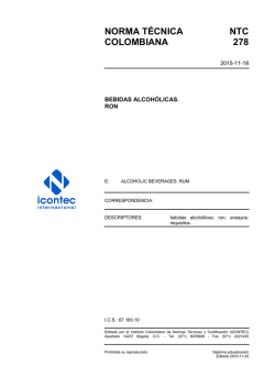 NTC 278 - ICONTEC Internacional