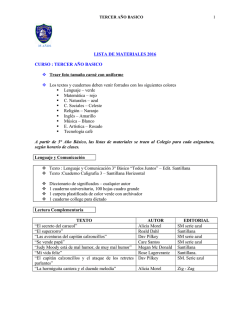 3&deg; B&aacute;sico