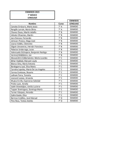 Listado eximidos al examen de Lenguaje.