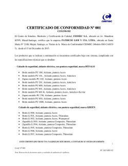 Certificaci&oacute;n