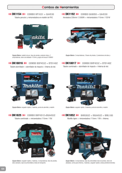 Combos de Herrameintas Makita