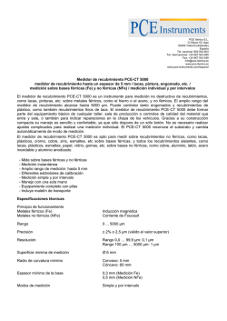 Medidor de recubrimiento PCE-CT 5000 medidor