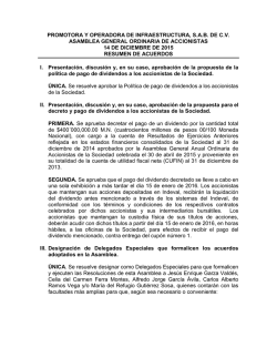 PROMOTORA Y OPERADORA DE INFRAESTRUCTURA