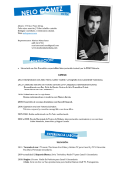 Altura: 1`78 m./ Peso: 64 kg. Color ojos: marr&oacute;n. / Color cabello