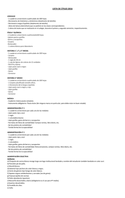 LISTA DE &Uacute;TILES 2016