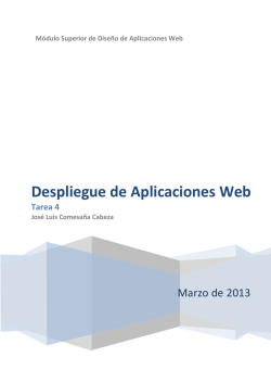 Despliegue de Aplicaciones Web