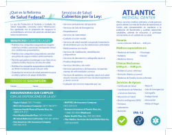 de Salud Federal? Cubiertos por la Ley: