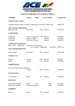 Comercios adheridos en la ciudad de Dolores