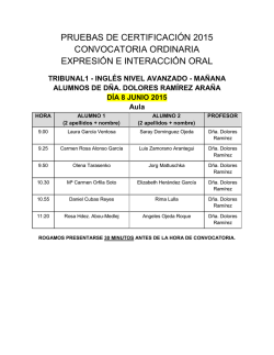 Tribunales Avanzado Certificaci&oacute;n 2015