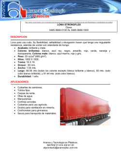 Descargar la ficha tecnica de las lonas para carpas, toldos