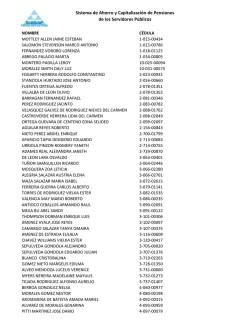 Listado 38 - Sistema de Ahorro y Capitalizaci&oacute;n de Pensiones de
