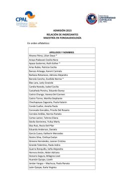 Maestr&iacute;a en Fonoaudiolog&iacute;a