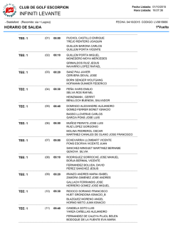 INFINITI LEVANTE - Club de Golf Escorpi&oacute;n