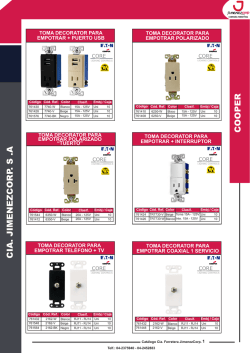 CIA. JIMENEZCORP. S .A COOPER