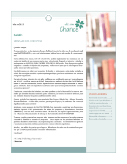 ver boletin - Da un Chance