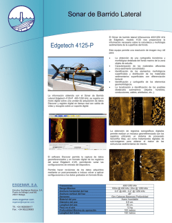 Sonar de Barrido Lateral