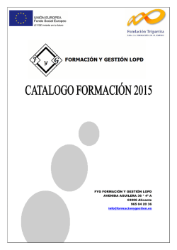 FYG FORMACI&Oacute;N Y GESTI&Oacute;N LOPD AVENIDA AGUILERA 36 * 4&ordm;